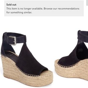 Marc Fisher Annie Perforated Espadrille Wedge 9